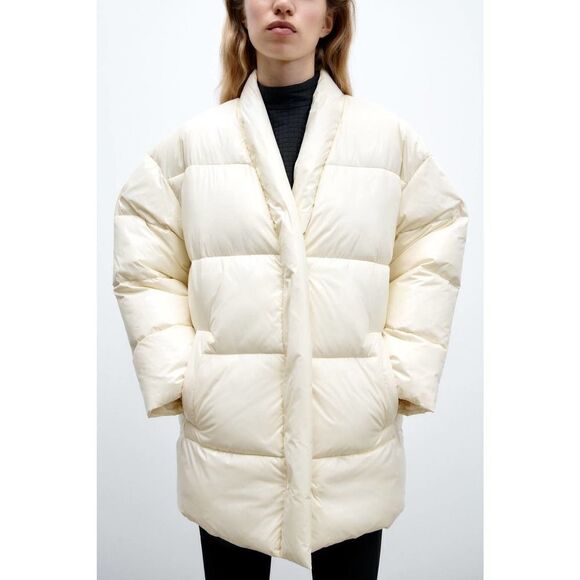 ZARA Minimalistic Padded Jacket New Medium - Picture 7 of 11